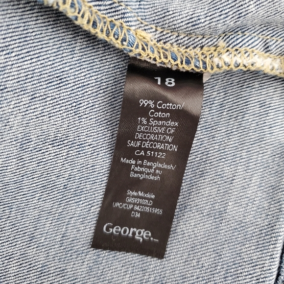 Denim Embroidered Skirt Size 18 - Picture 3 of 3